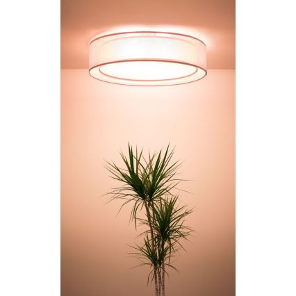 Plafonieră PURO, 2xE27/40W/230V, Ø 60 cm, roz