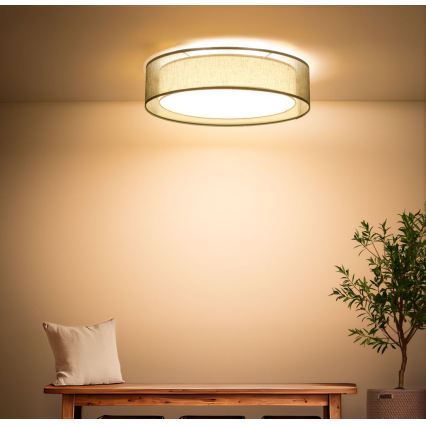 Plafonieră PURO 2xE27/40W/230V, Ø 60 cm, verde