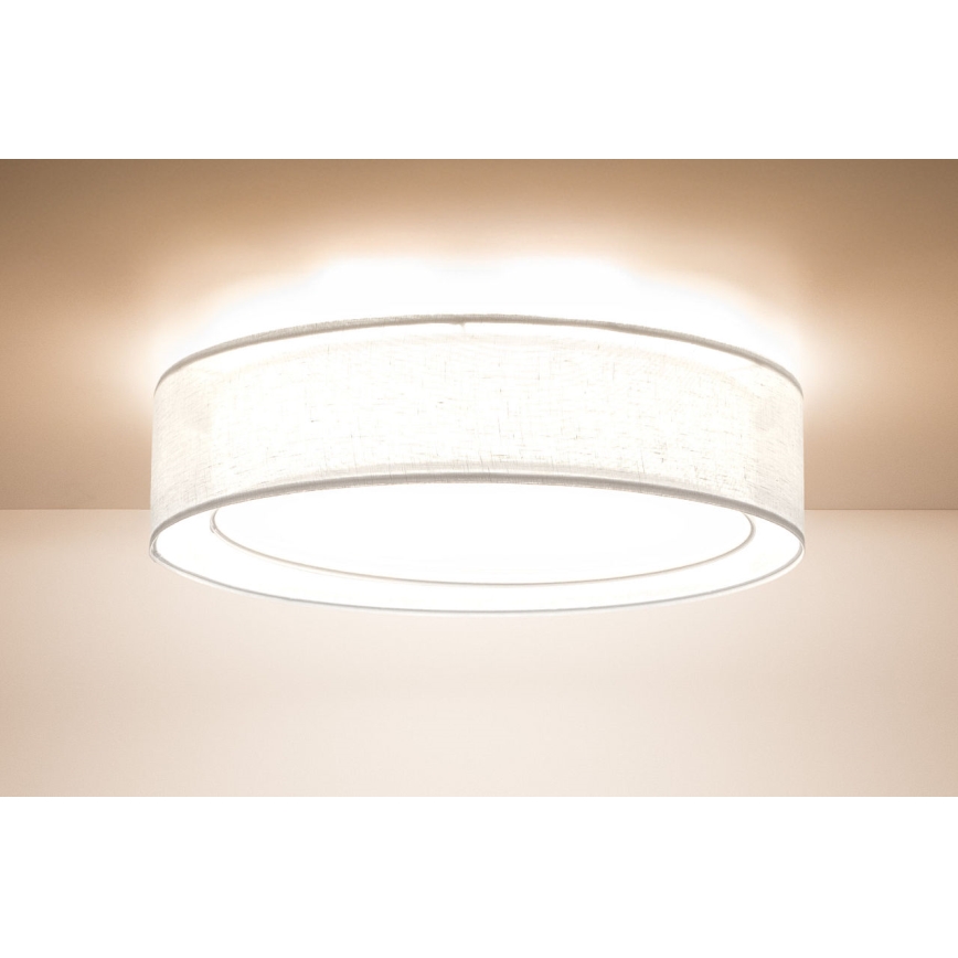 Plafonieră PURO, Ø 50 cm, 2 x E27, 40 W, 230 V, albă
