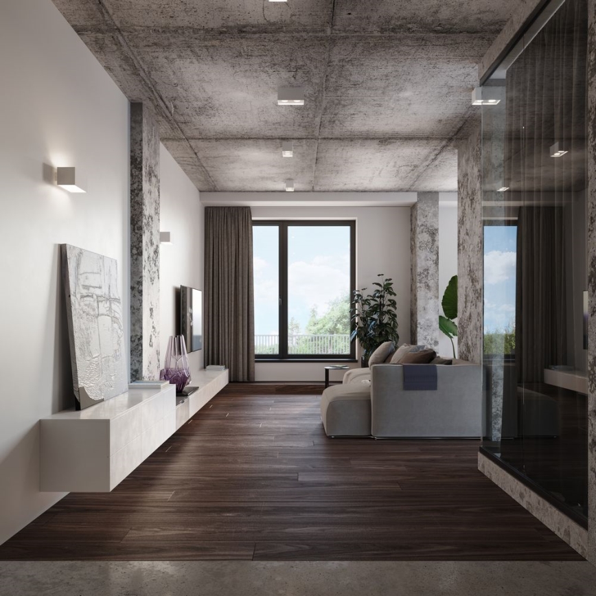 Plafonieră QUAD 2xGU10/40W/230V