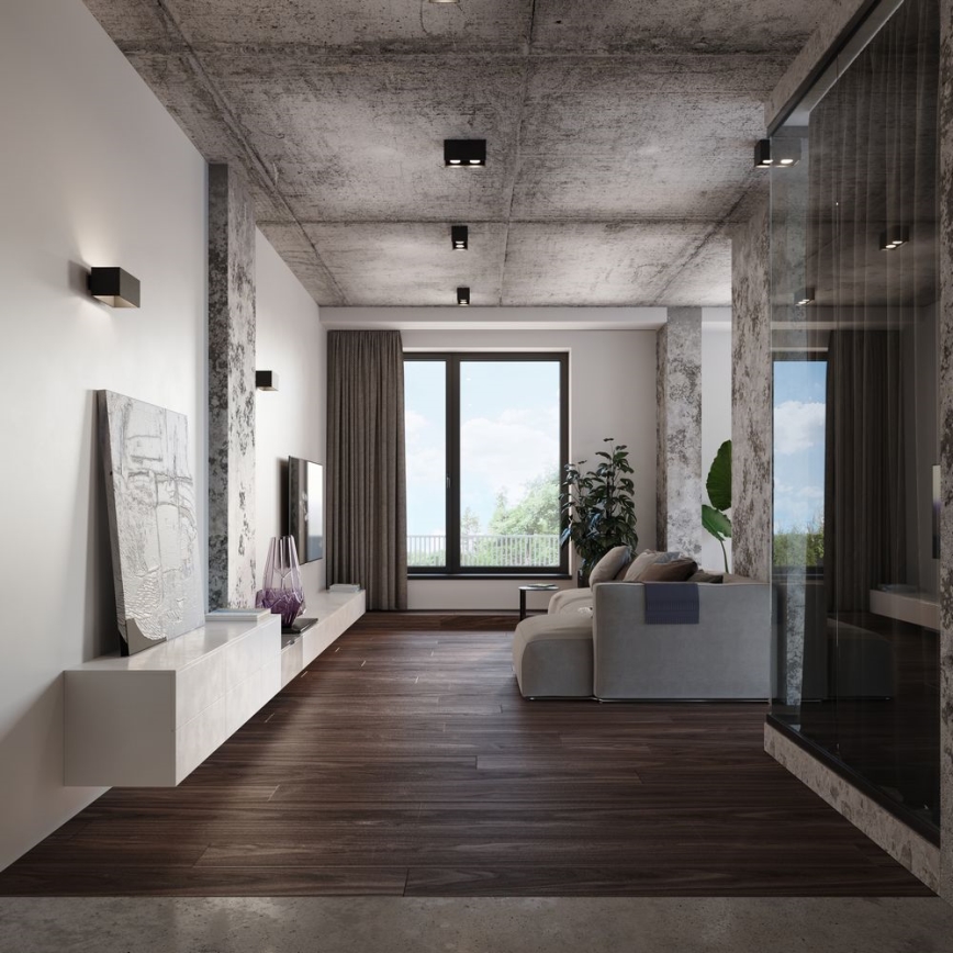 Plafonieră QUAD 2xGU10/40W/230V