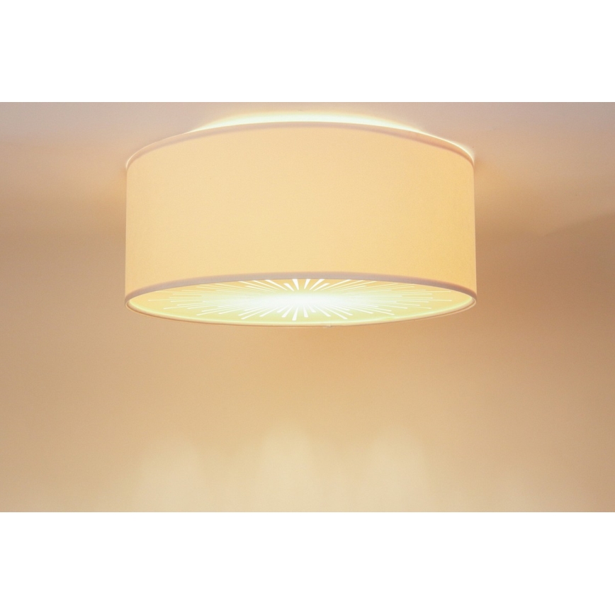 Plafonieră RAYS 2xE27/60W/230V d. 40 cm bej