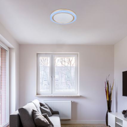 Plafonieră RGBW dimabilă LED/20W/230V 2700-6500K Globo + telecomandă