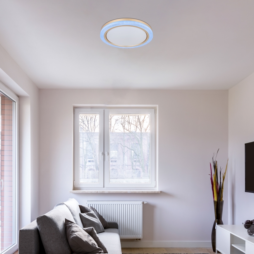 Plafonieră RGBW dimabilă LED/20W/230V 2700-6500K Globo + telecomandă