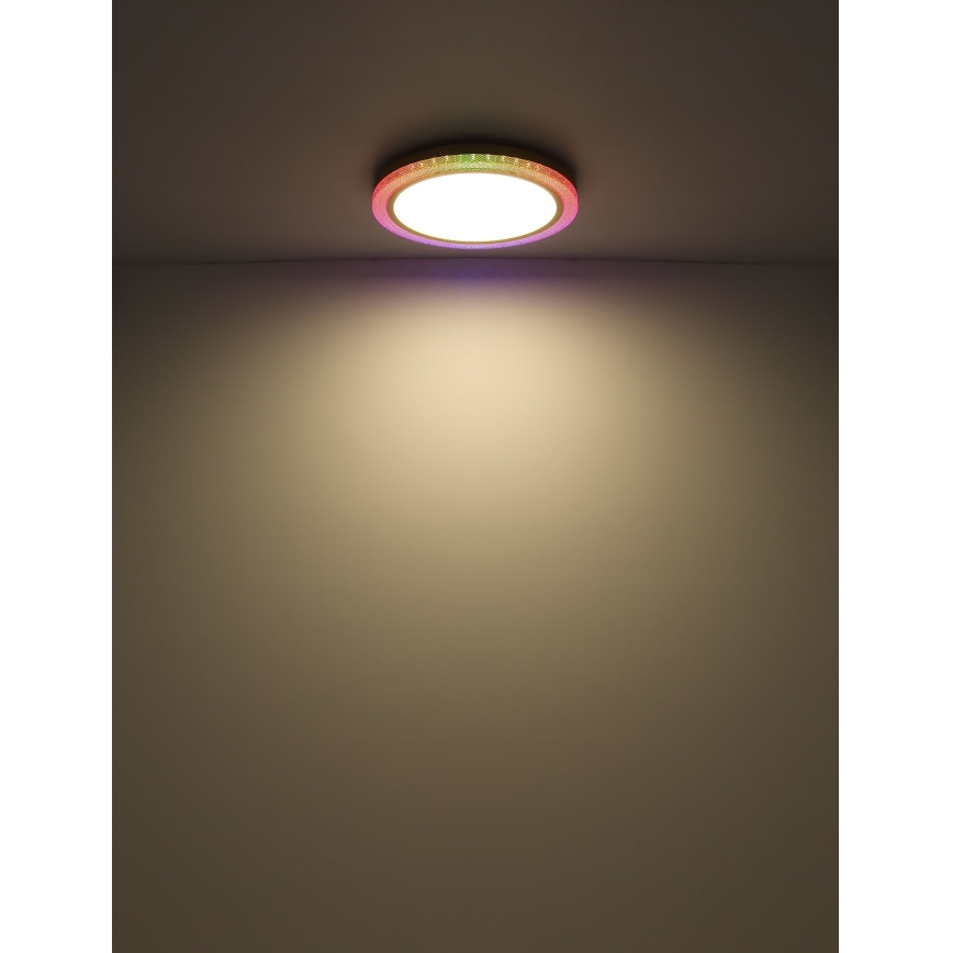 Plafonieră RGBW dimabilă LED/20W/230V 2700-6500K Globo + telecomandă