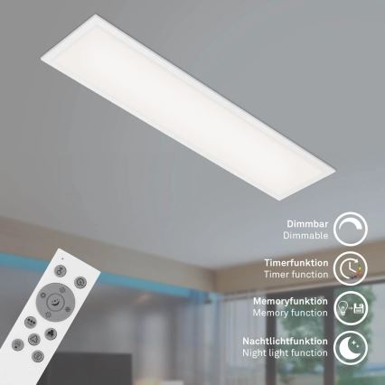 Plafonieră RGBW dimabilă SLIM LED/24W/230V 3000-6500K 100x25 cm Brilo + telecomandă