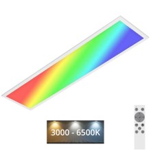 Plafonieră RGBW dimabilă SLIM LED/24W/230V 3000-6500K 100x25 cm Brilo + telecomandă
