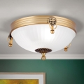 Plafonieră ROCCA 2xE27/60W/230V d. 31 cm bronz/alb