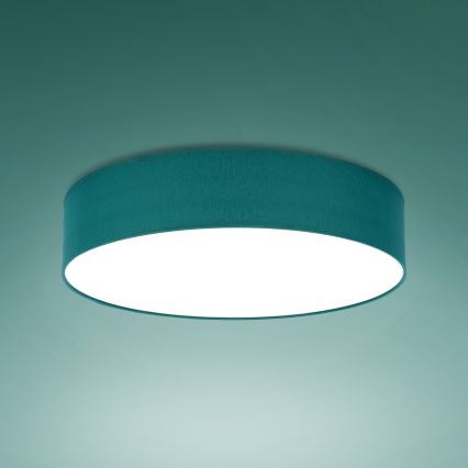 Plafonieră RONDO 4xE27/15W/230V d. 61 cm turcoaz