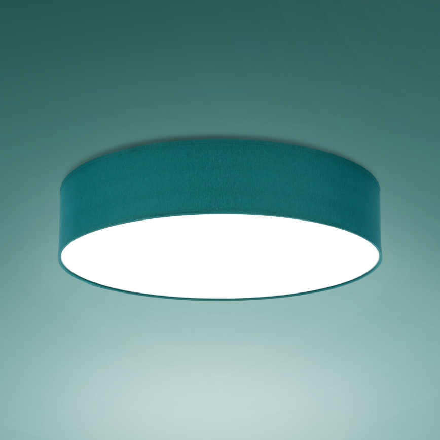 Plafonieră RONDO 4xE27/15W/230V d. 61 cm turcoaz