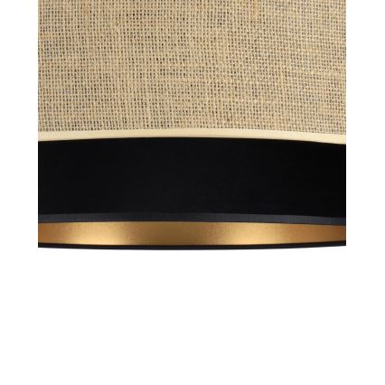 Plafonieră SARTA 1xE27/60W/230V Ø 45 cm negru/jută