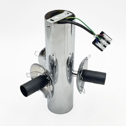 Plafonieră SFERIO, 3x E14, 5W, 230V, crom lucios/sticlă transparentă
