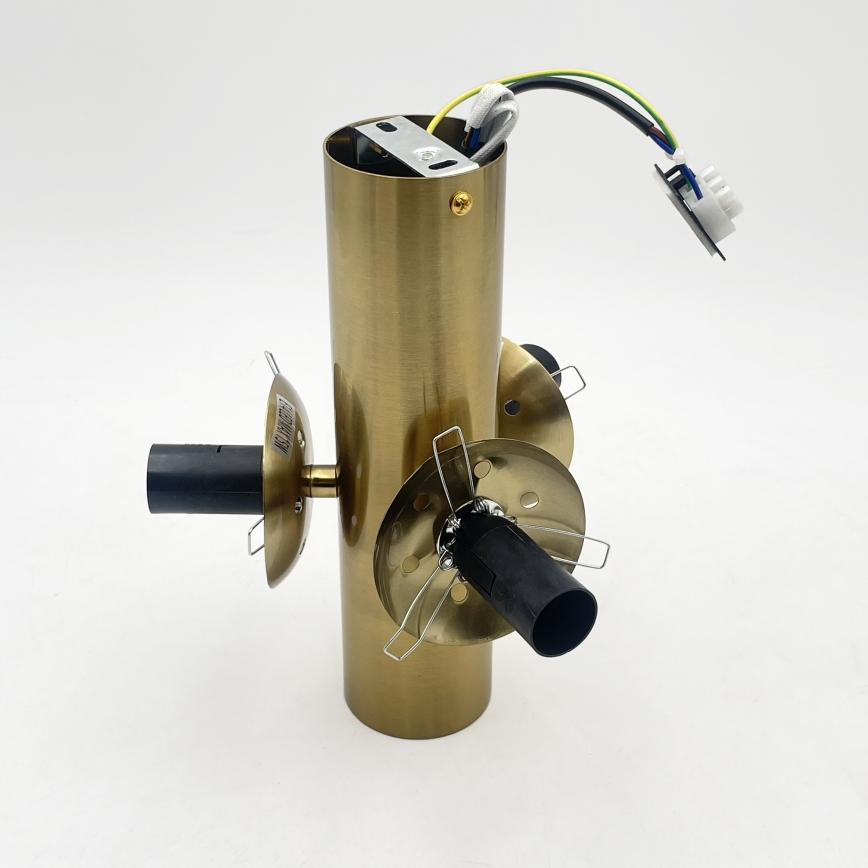 Plafonieră SFERIO 3xE14/5W/230V alamă/bej fumuriu