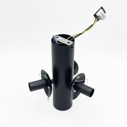 Plafonieră SFERIO 3xE14/5W/230V negru/negru fumuriu
