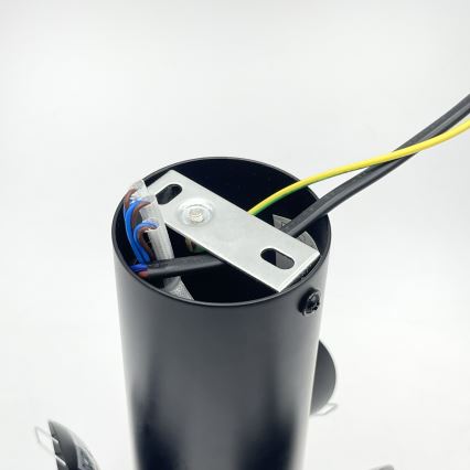 Plafonieră SFERIO 3xE14/5W/230V negru/negru fumuriu