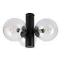 Plafonieră SFERIO 3xE14/5W/230V negru/transparent