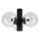 Plafonieră SFERIO 3xE14/5W/230V negru/transparent