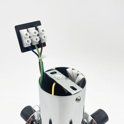 Plafonieră SFERIO 4xE14/5W/230V crom lucios/sticlă transparentă