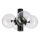 Plafonieră SFERIO 4xE14/5W/230V negru/transparent