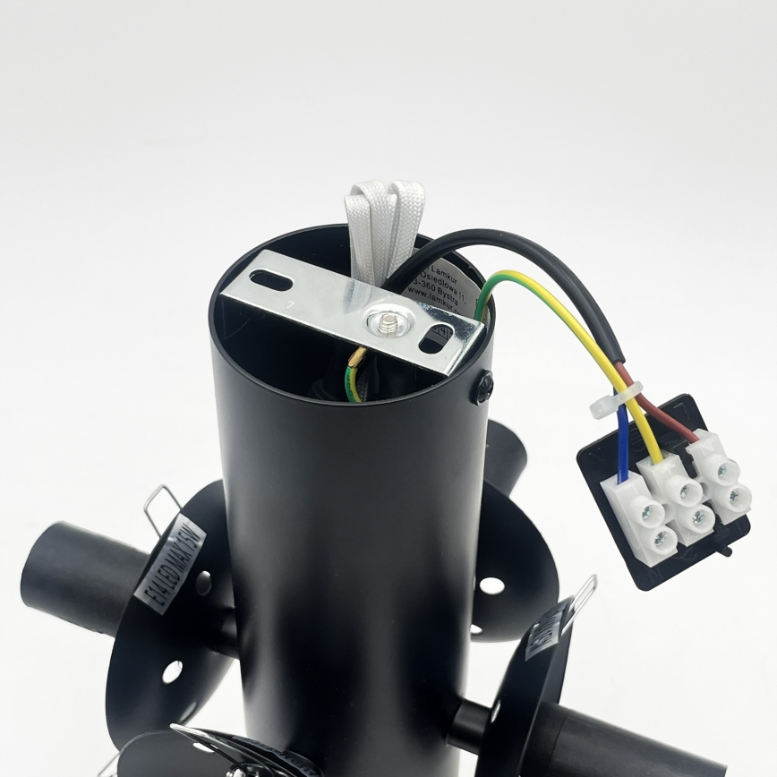 Plafonieră SFERIO 4xE14/5W/230V negru/transparent