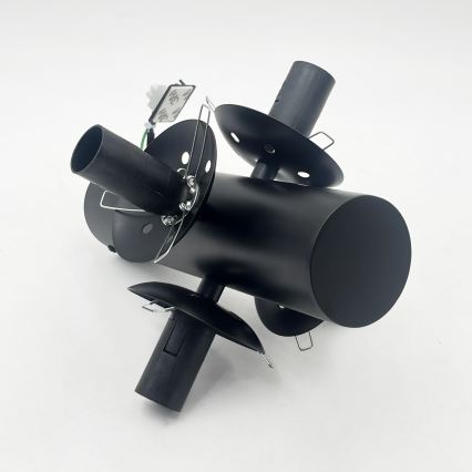 Plafonieră SFERIO 4xE14/5W/230V negru/transparent