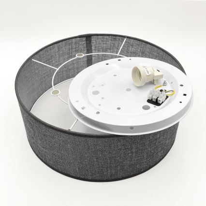 Plafonieră SIRJA 1xE27/15W/230V, Ø 35 cm, gri