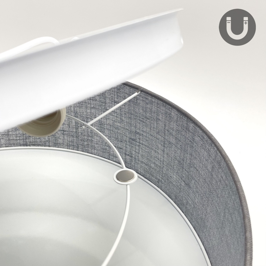 Plafonieră SIRJA 1xE27/15W/230V, Ø 35 cm, gri