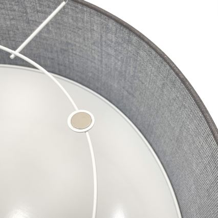 Plafonieră SIRJA 1xE27/15W/230V, Ø 35 cm, gri