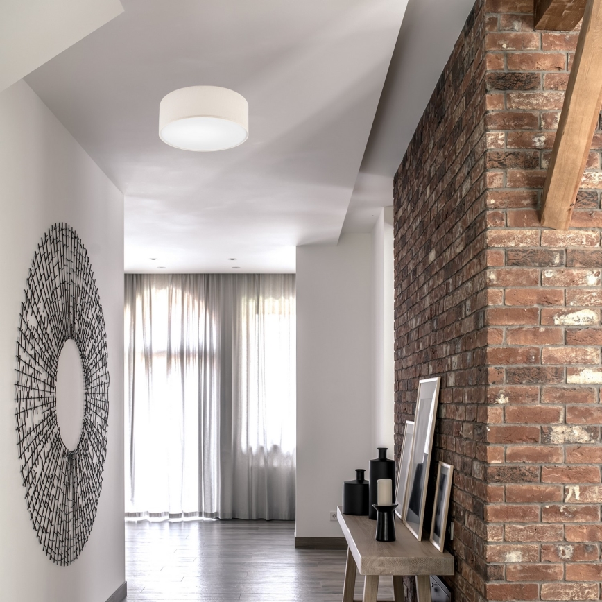 Lustr de tavan SIRJA 1xE27/60W/230V diametru 35 cm crem