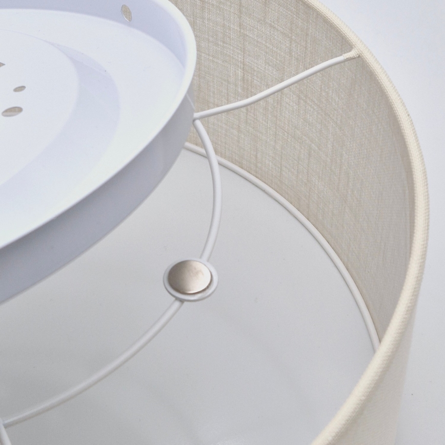 Lustr de tavan SIRJA 1xE27/60W/230V diametru 35 cm crem