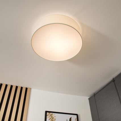 Plafonieră SIRJA, 2 x E27, 15 W, 230 V, Ø 45 cm, crem