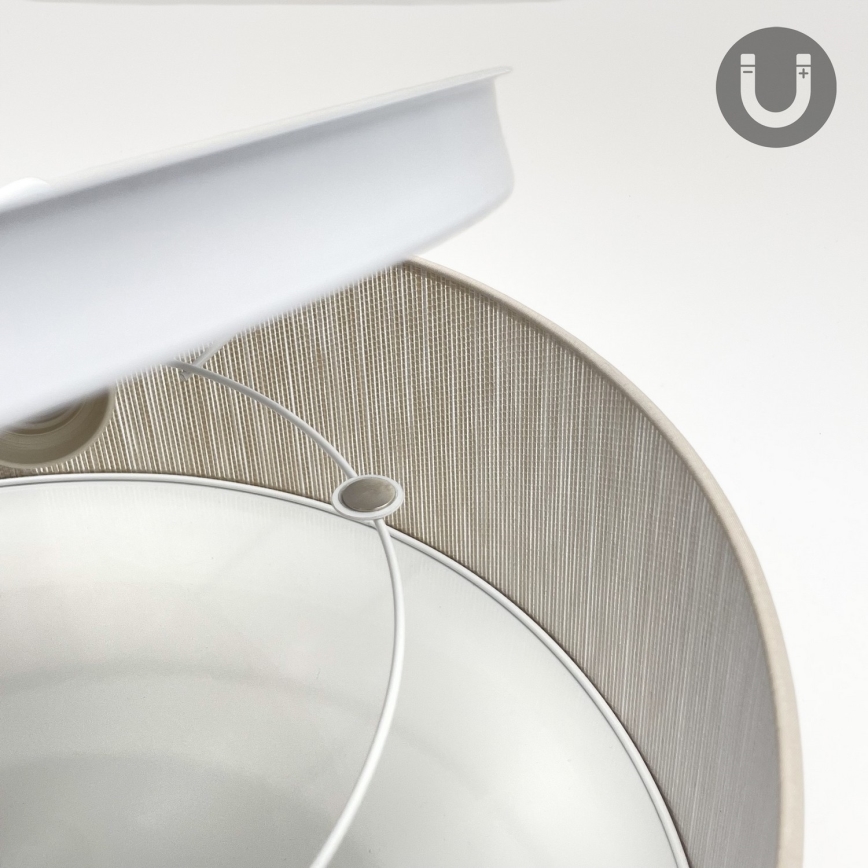 Plafonieră SIRJA 2xE27/15W/230V, diametru 45 cm, bej