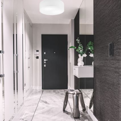 Plafonieră SIRJA 2xE27/15W/230V, Ø 45 cm, albă