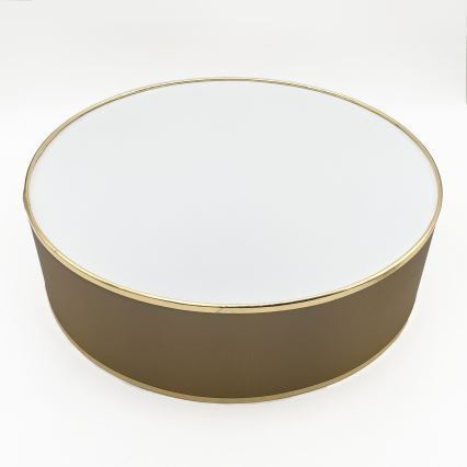 Plafonieră SIRJA 2xE27/15W/230V Ø 45 cm maro/auriu