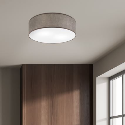 Plafonieră SIRJA 2xE27/15W/230V, Ø 45 cm, maro