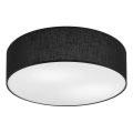 Plafonieră SIRJA 2xE27/15W/230V Ø 45 cm negru