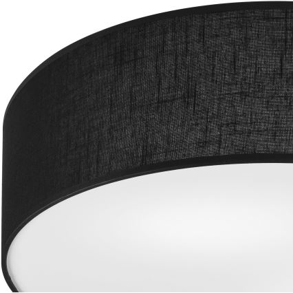 Plafonieră SIRJA 2xE27/15W/230V Ø 45 cm negru