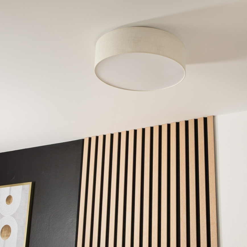 Lustr de tavan SIRJA 2xE27/60W/230V diametru 45 cm crem