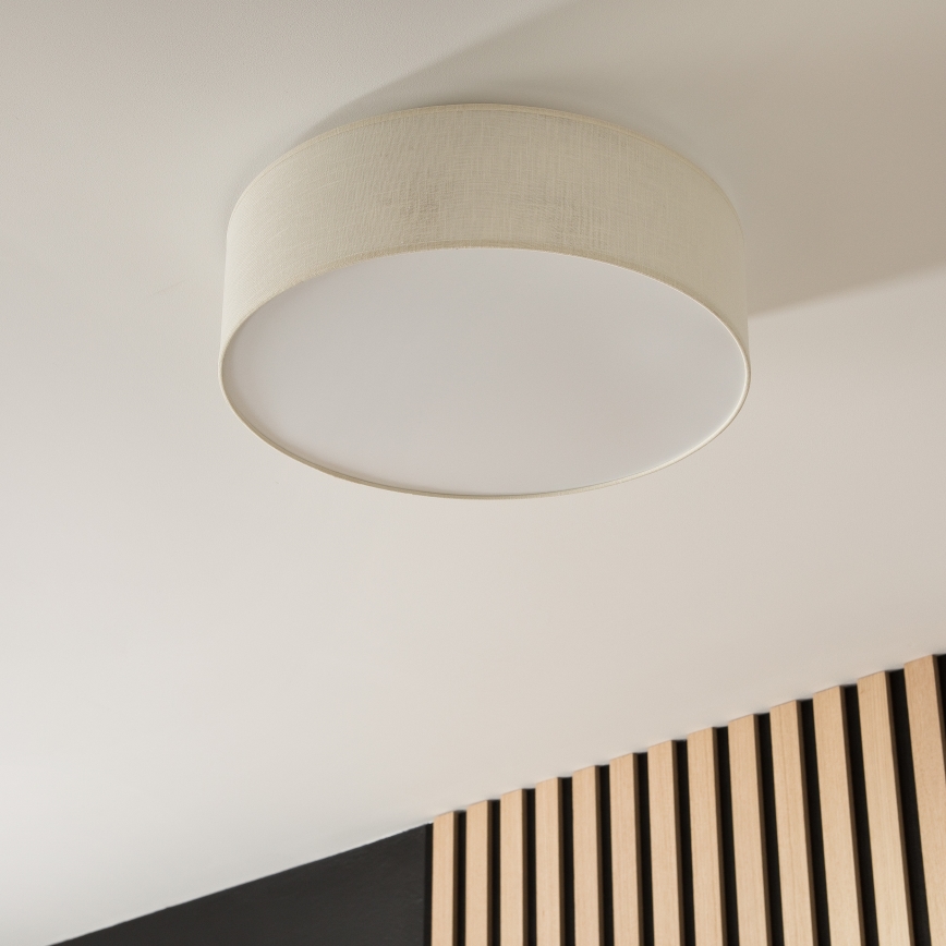 Lustr de tavan SIRJA 2xE27/60W/230V diametru 45 cm crem