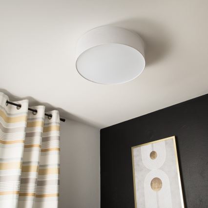 Lustr de tavan SIRJA 2xE27/60W/230V, diametru 45 cm, alb