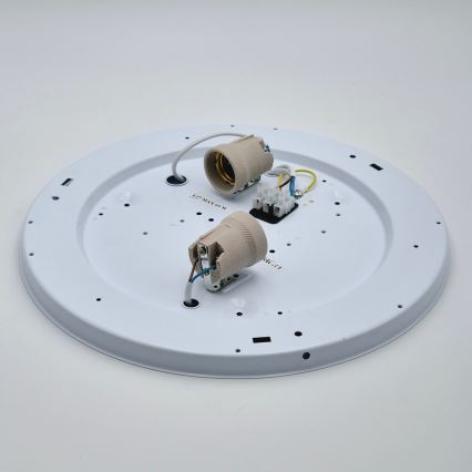 Lustr de tavan SIRJA 2xE27/60W/230V, diametru 45 cm, alb