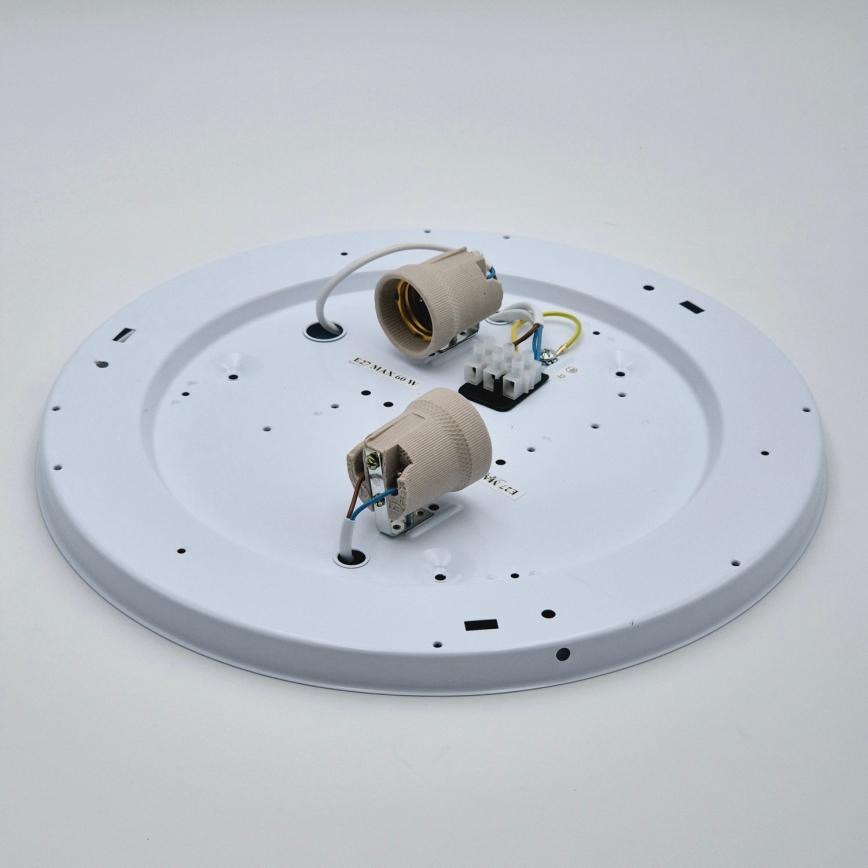 Lustr de tavan SIRJA 2xE27/60W/230V, diametru 45 cm, alb