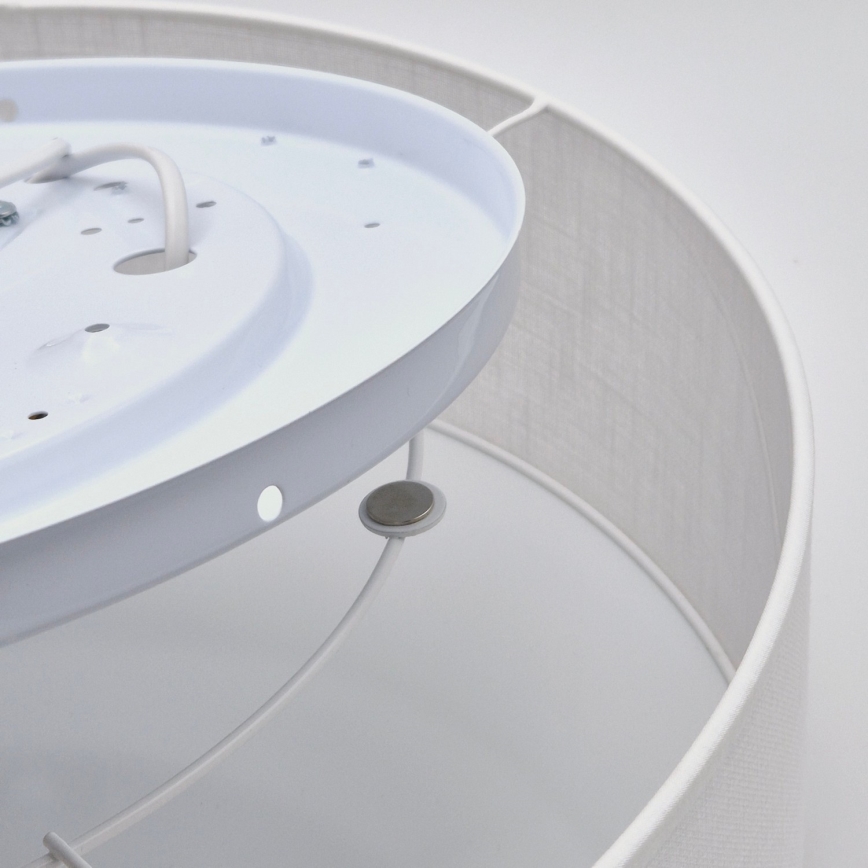 Lustr de tavan SIRJA 2xE27/60W/230V, diametru 45 cm, alb