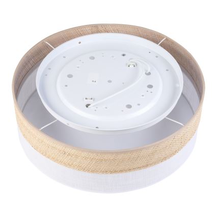 Plafonieră SIRJA BOHO 2xE27/15W/230V, Ø 45 cm, bej/alb