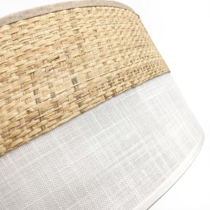 Plafonieră SIRJA BOHO 2xE27/15W/230V, Ø 45 cm, bej/alb