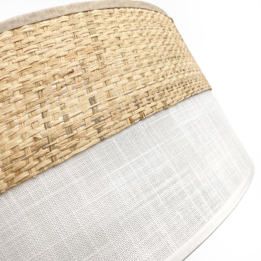 Plafonieră SIRJA BOHO 2xE27/15W/230V, Ø 45 cm, bej/alb