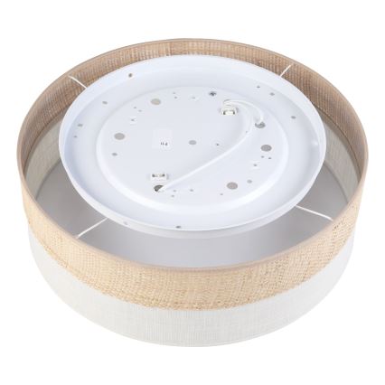 Plafonieră SIRJA BOHO 2xE27/15W/230V Ø 45 cm bej/crem