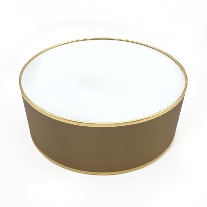 Plafonieră SIRJA DOUBLE, 2 x E14, 15 W fiecare, 230 V, Ø 35 cm, maro/auriu