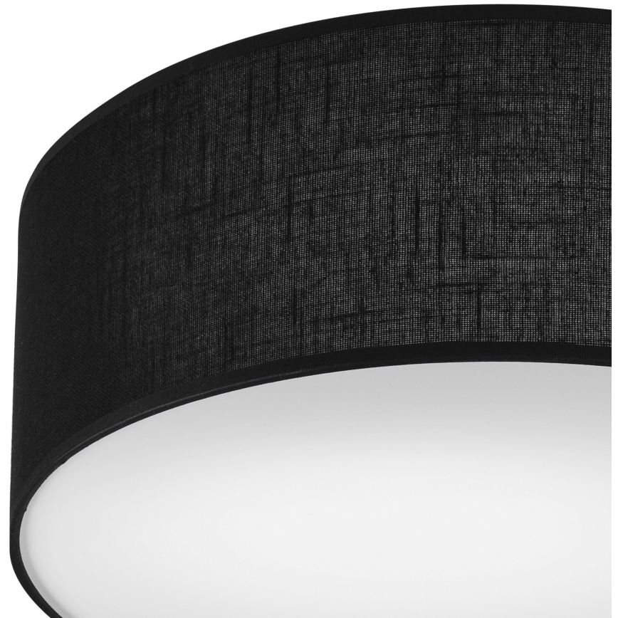 Plafonieră SIRJA DOUBLE 2xE27/15W/230V d. 35 cm negru