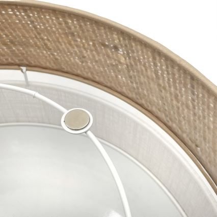 Plafonieră SIRJA DOUBLE BOHO, 2 x E14, 15 W, 230 V, Ø 35 cm, bej/alb